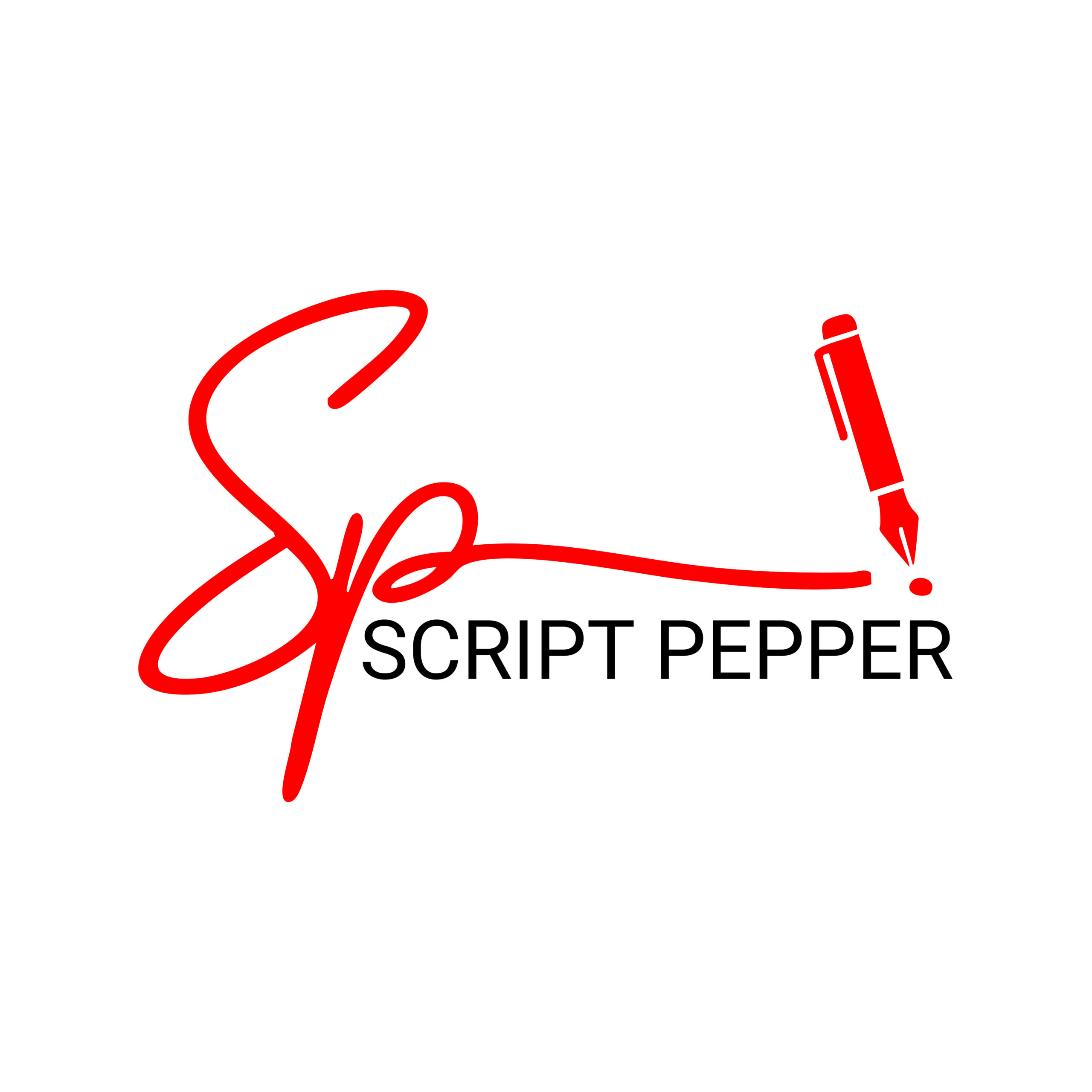 Script Pepper Logo